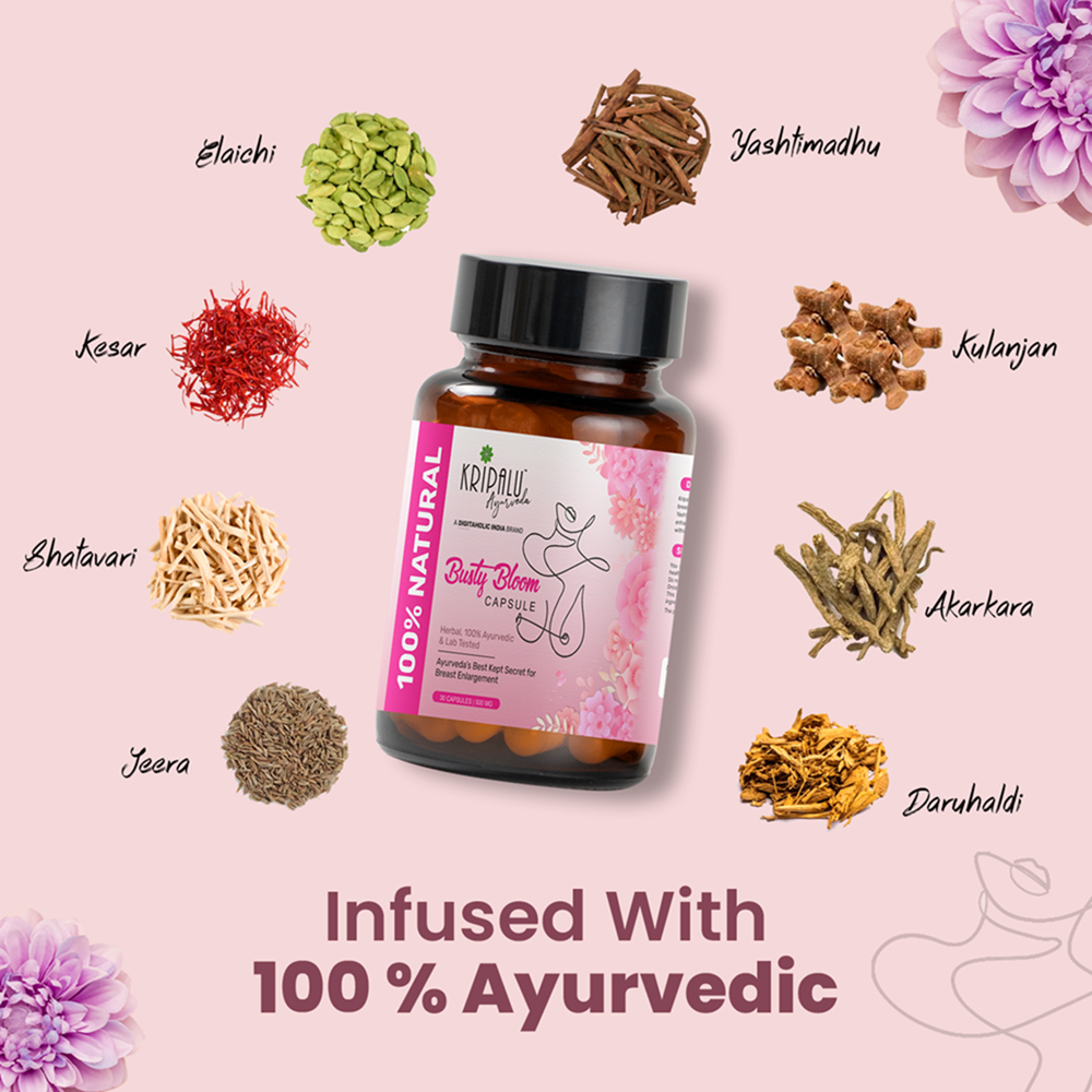 Kripalu Ayurveda's Premium Bosom Boost Tablet Women's Health - Image 3