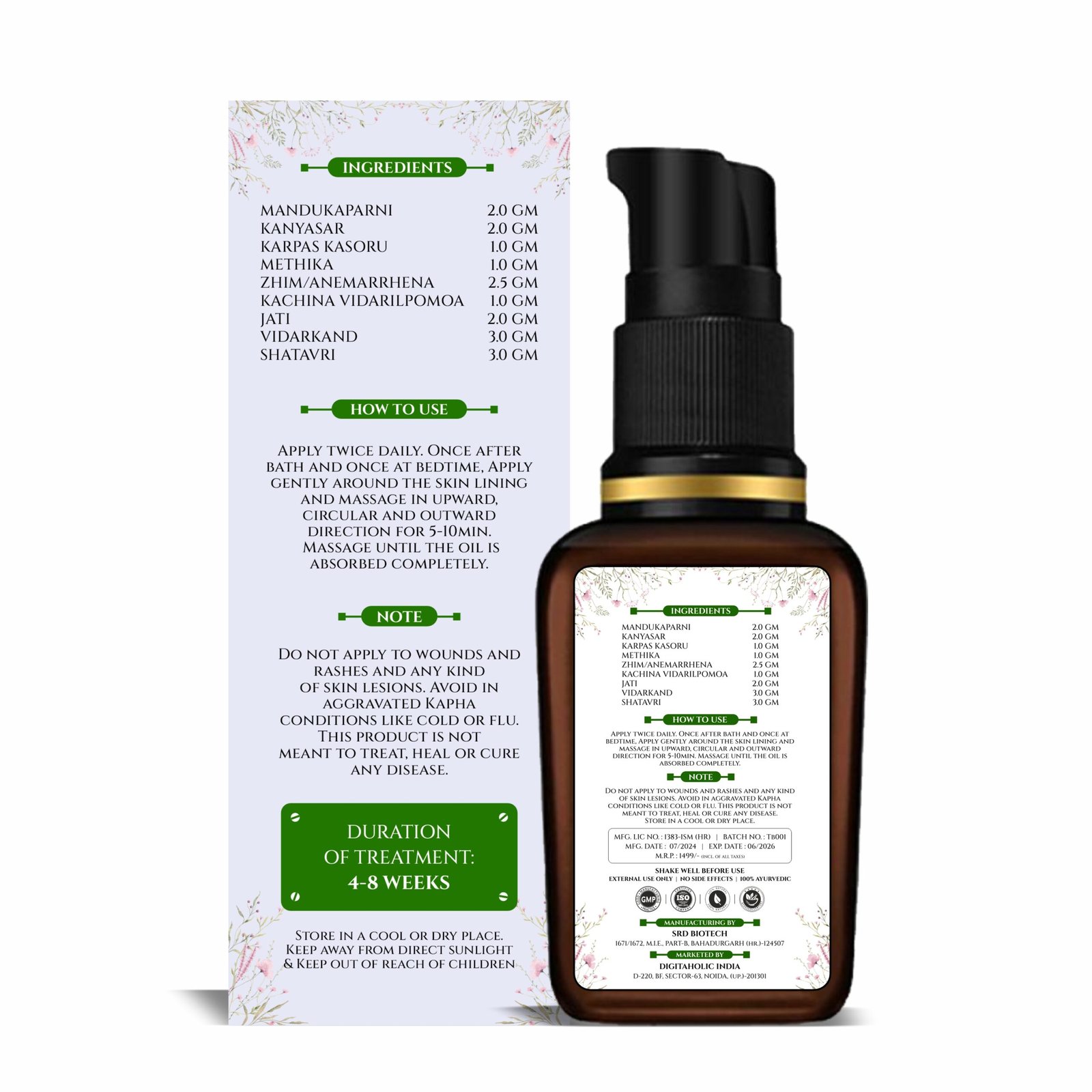 Kripalu Ayurveda's Premium Bosom Boost Oil for Women's Health | 50ml - Image 6